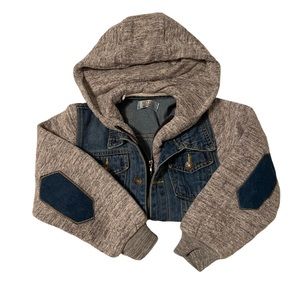 LJYH Boys' Basic Denim Trucker Jackets Children Fall Hoodies Trendy Jeans Coats